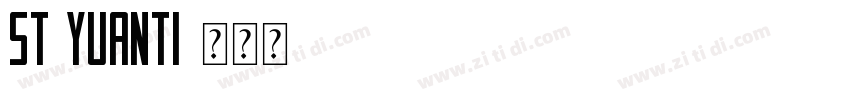 st yuanti字体转换